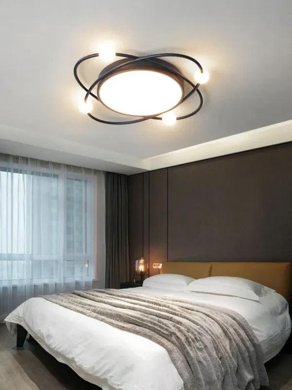 Chandelier Ceiling Light Afralia™ Minimalist Iron Ceiling Light Living Bedroom Dining Room Chandelier Home Lamp