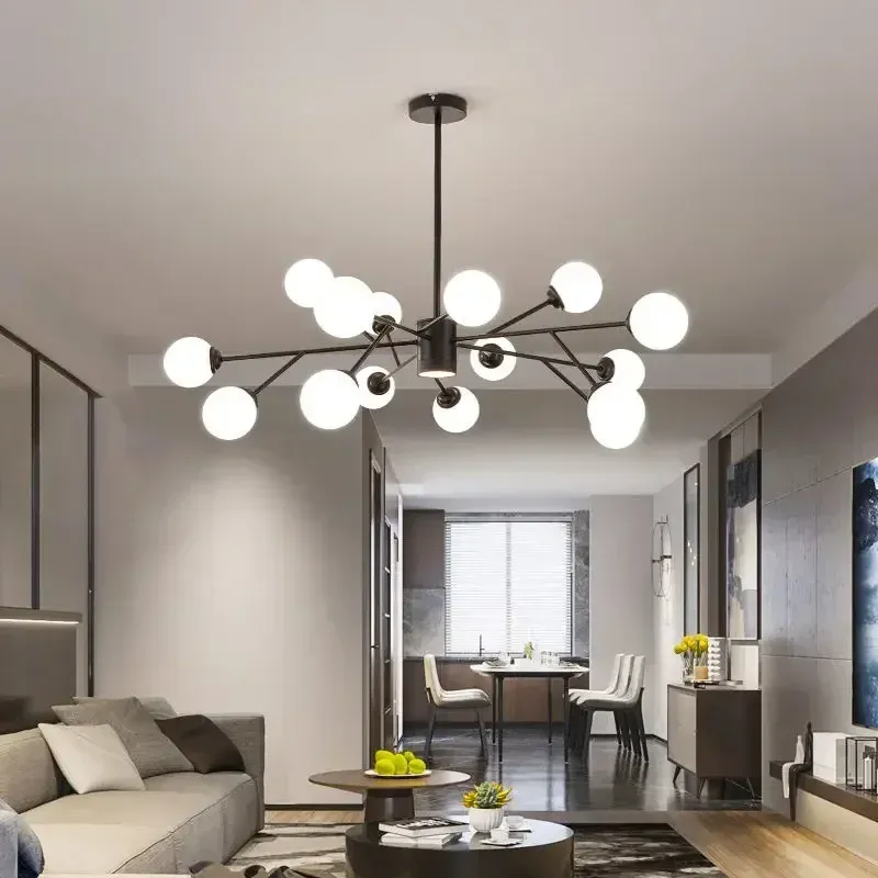 Dimmable LED Afralia™ Glass Ball Ceiling Chandelier Bedroom Dining Living Room Lighting