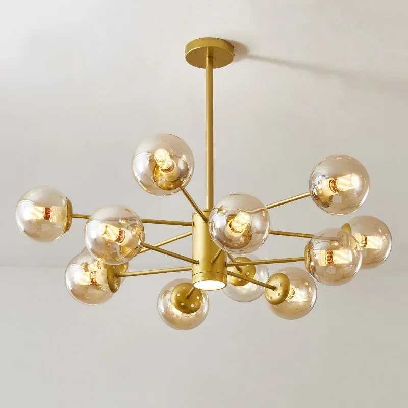 Dimmable LED Afralia™ Modern Amber LED Chandelier Tree Branches Ceiling Lights Living Room & Cafe