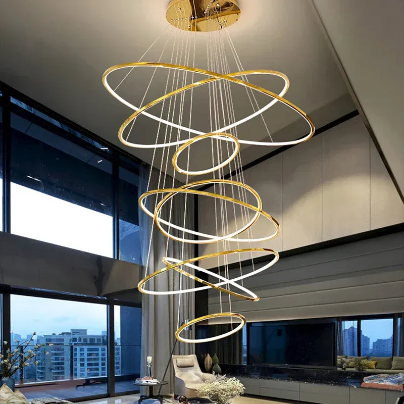 Dimmable LED Afralia™ Nordic Stair Chandelier, Pendant & Ceiling Portable Living Room, Bedroom, Dining Room