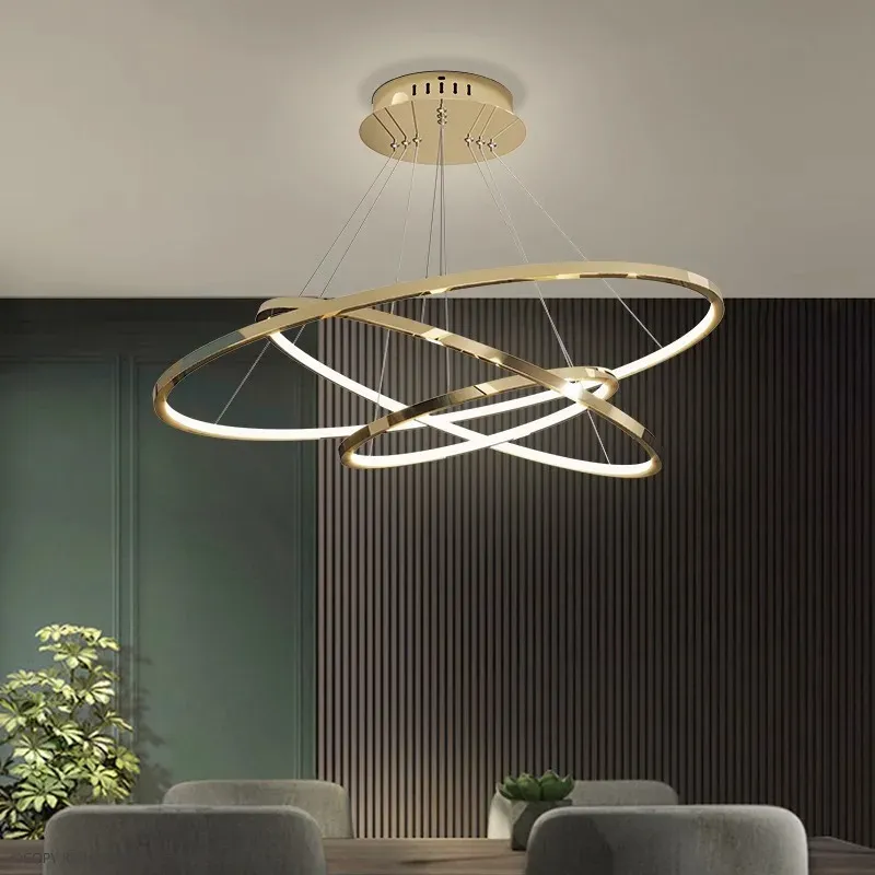 Flush Mount Afralia™ LED Chandelier Pendant Ceiling Lamp Home Living Room Dining Indoor Lighting