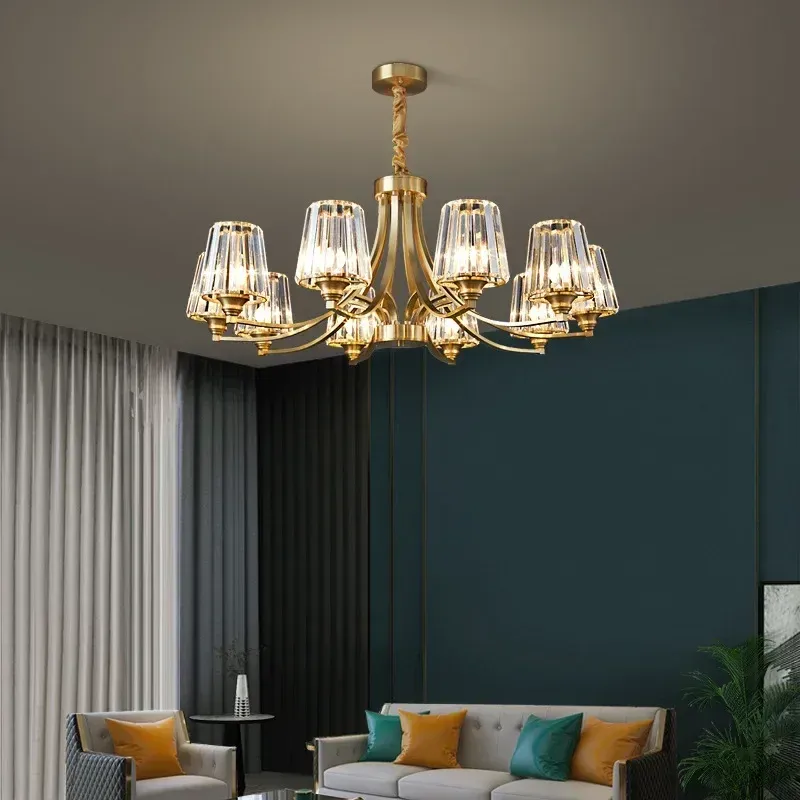 Flush Mount Ceiling Light Afralia™ Luxury Crystal Chandelier: Refined Lighting Fixture Home, Living Room, Bedroom, Dinin...