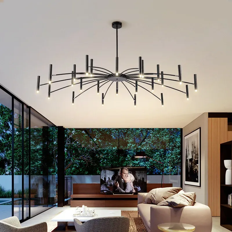 Flush Mount Ceiling Light Afralia™ Spider Chandelier Ceiling Pendant Buoyant Living Room