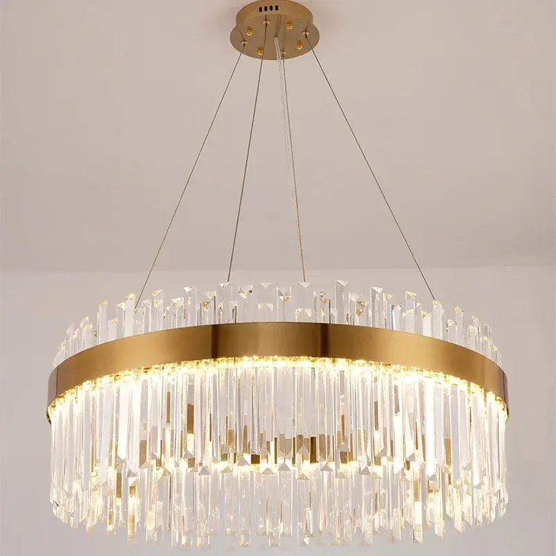 Track Lighting Kit Afralia™ LED Crystal Chandelier Pendant Lamp Sleek Living Room Lighting Fixtures