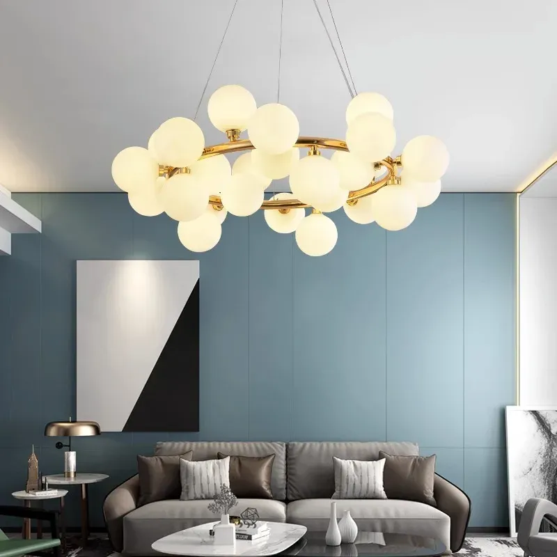 Track Lighting Kit Afralia™ Modern LED Pendant Portable Chandeliers Living Room Dining Room Home Decor