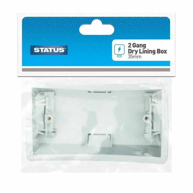 Status 2 Gang 35mm Dry Lining Box | Versatile Installations