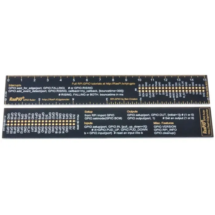 RasPiO GPIO Ruler [Discontinued] - 0-6" Range
