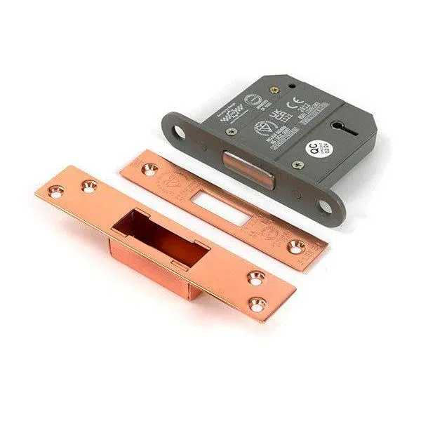 Glossy Bronze 3" 5 Lever BS Dead Lock