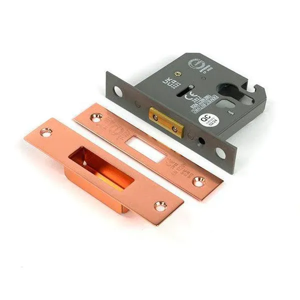 Keyless Entry Shiny Bronze 3" Euro Profile Dead Lock