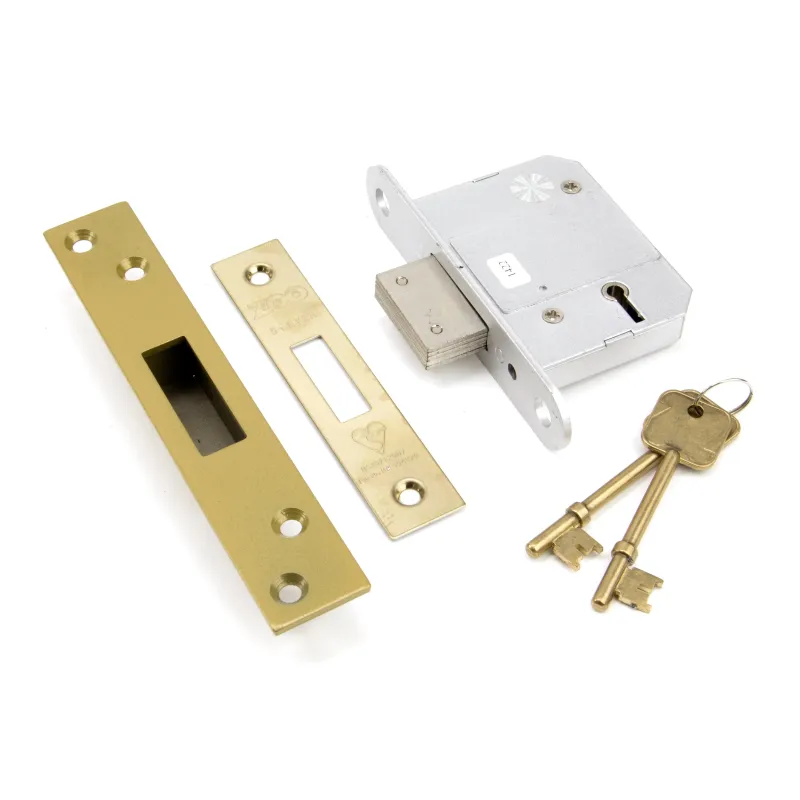 PVD 2½" 5 Lever BS Deadlock KA | From Anvil