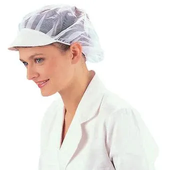 Denny White Polyamide Net Peak Cap DG401