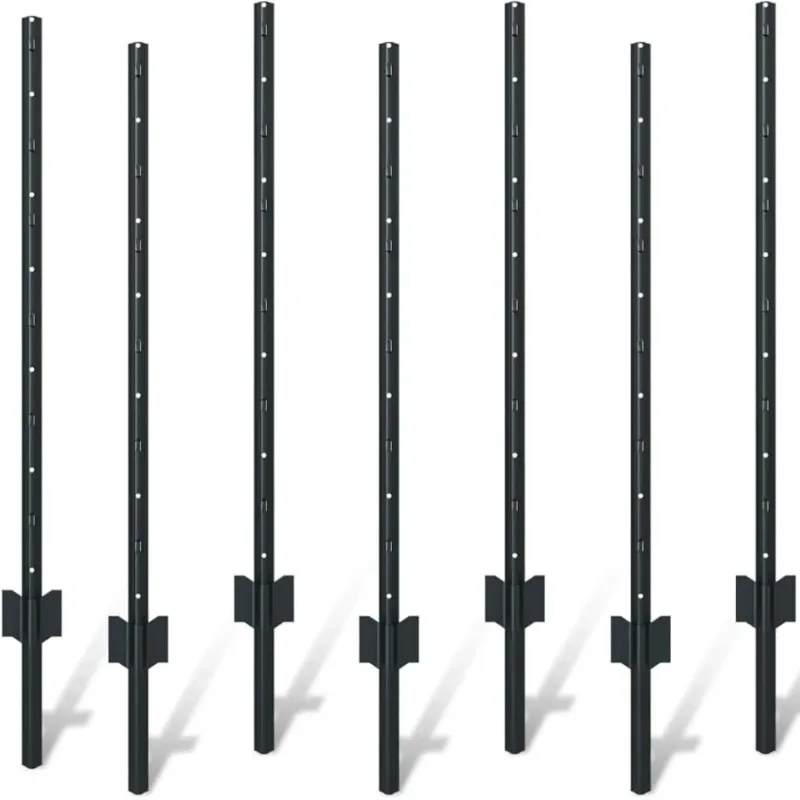 4 Foot U-Shaped Metal Garden Fence Posts Place Wire Fencing