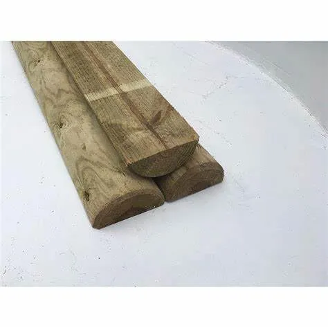 Half Round Timber Fencing Rail, Half Rounded Fence Rails 100mm,machine half round 100mm/ 4"