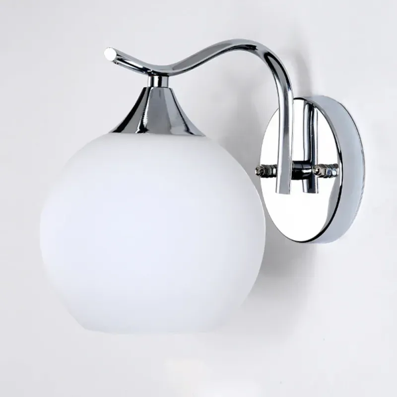 Afralia™ Glass Wall Lamp: Modern Luxury Pearl Ball Light Bedroom, Aisle, Corridor | Multi-Color | Sound Activated