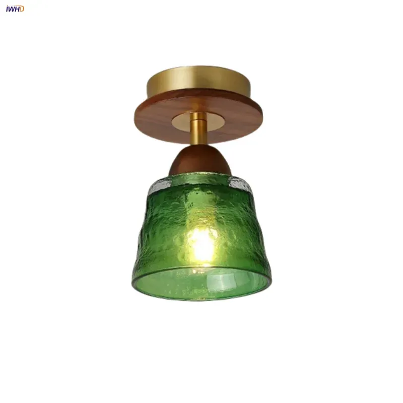 Plasma Ball Afralia™ Wood Ball LED Ceiling Lamp Vintage Loft Copper Canopy Airy