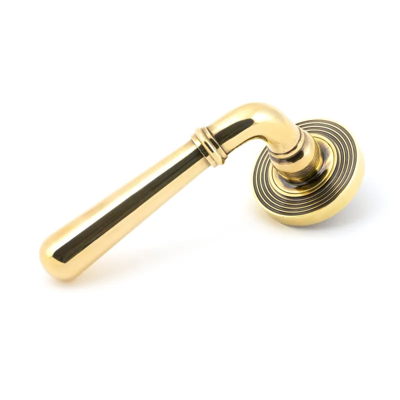 Aged Warm alloy Newbury Lever on Rose Set (Beehive) | From Anvil