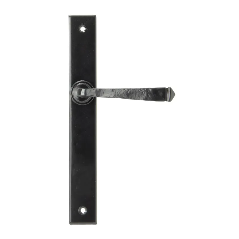 Black Avon Slimline Lever Latch Place | From Anvil