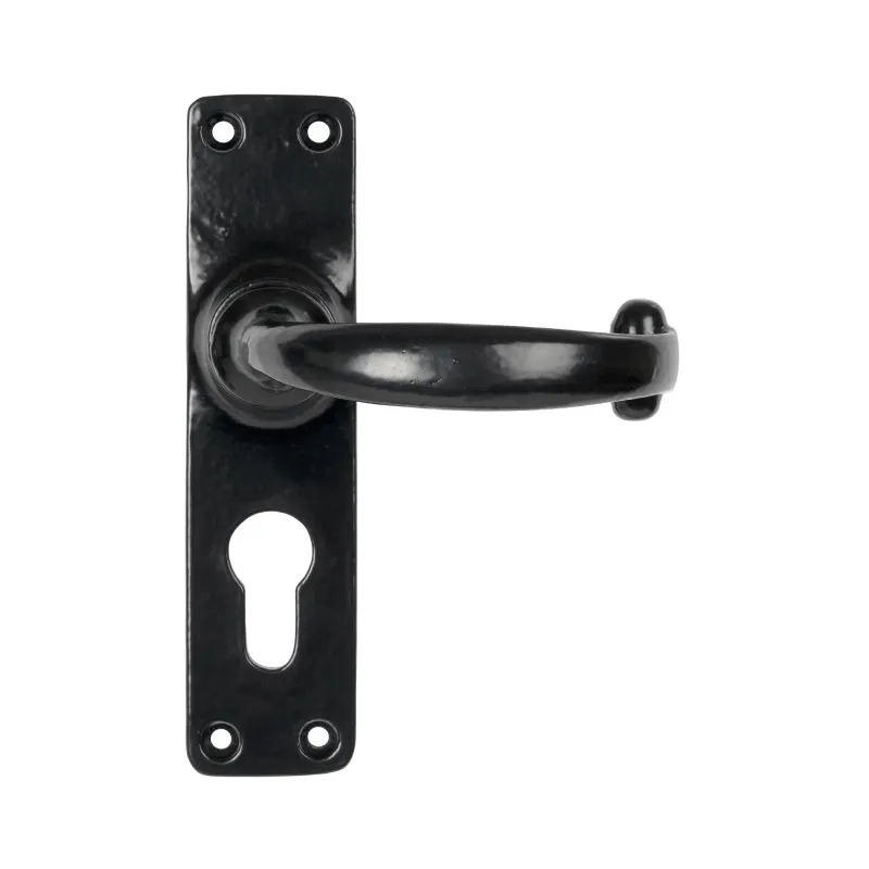 Black Lever Euro Lock Place | From Anvil