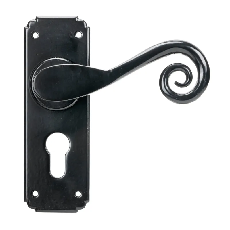 Black Monkeytail Lever Euro Lock Adjust | From Anvil