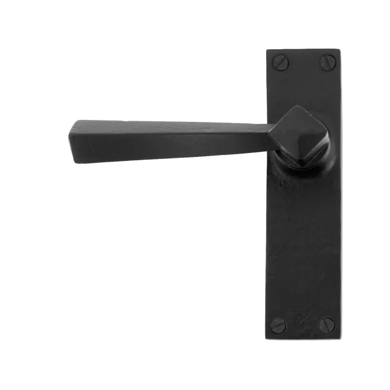 Charcoal Straight Lever Latch Set | From Anvil Schlage