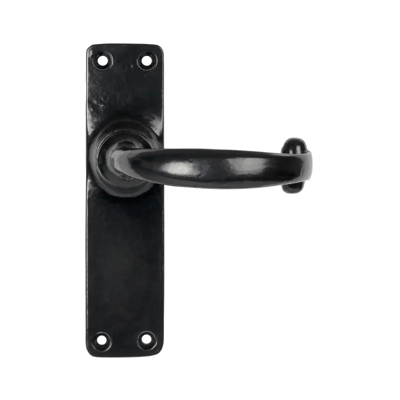 Jet-black Lever Latch Set | From Anvil Easy Rekey
