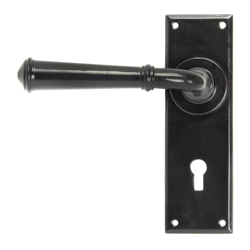 Jet-black Regency Lever Lock Set | From Anvil Easy Rekey