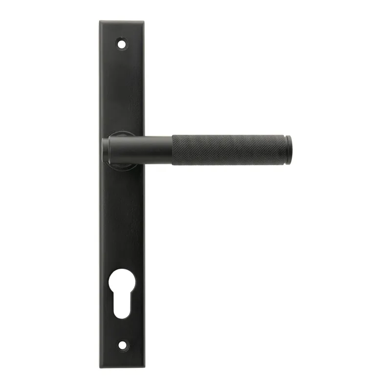 Matt Black Brompton Slimline Lever Espag. Lock Place | From Anvil