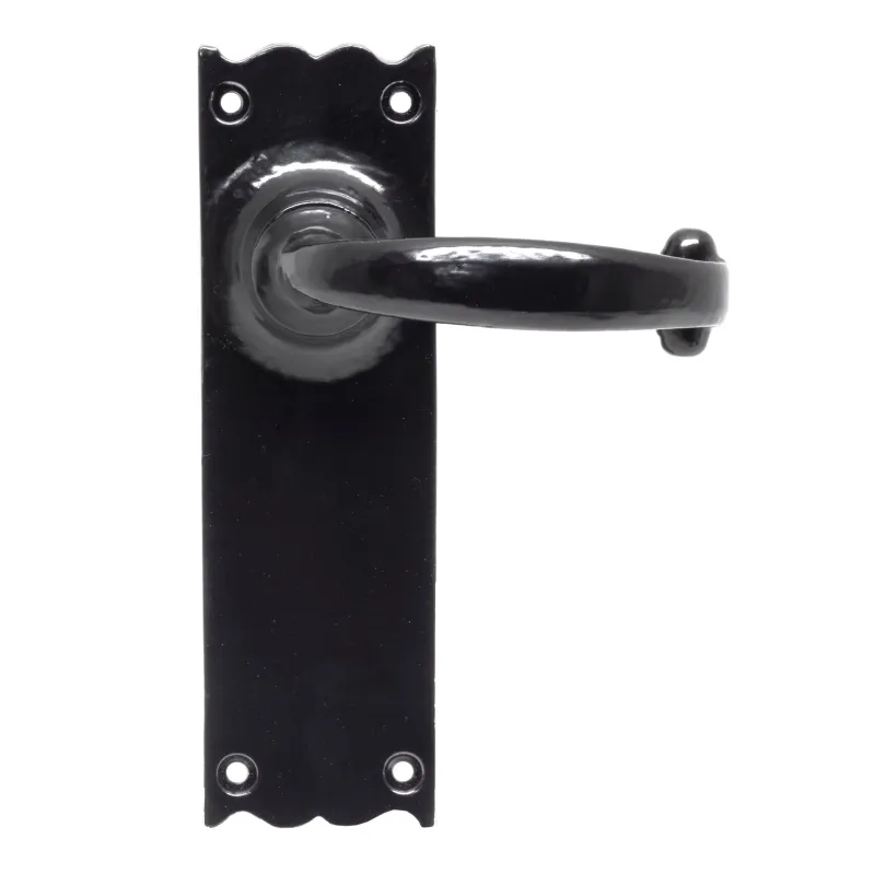 Mortise Lock Black Cottage Lever Latch Place | From Anvil