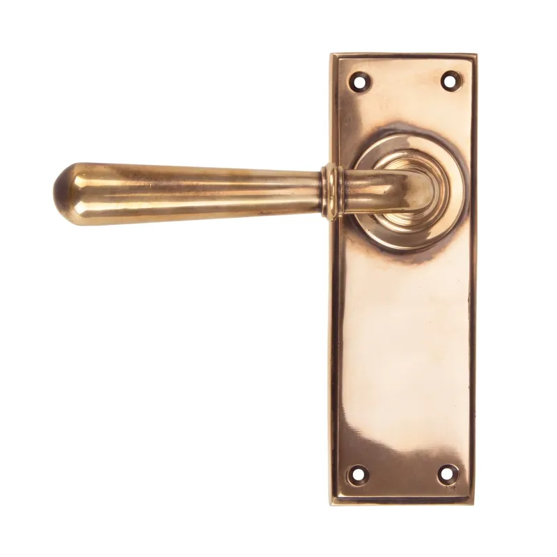 Polished Bronze Newbury Lever Latch Place | From Anvil