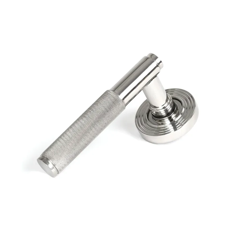 Polished Marine SS (316) Brompton Lever on Rose Adjust (Beehive) | From Anvil