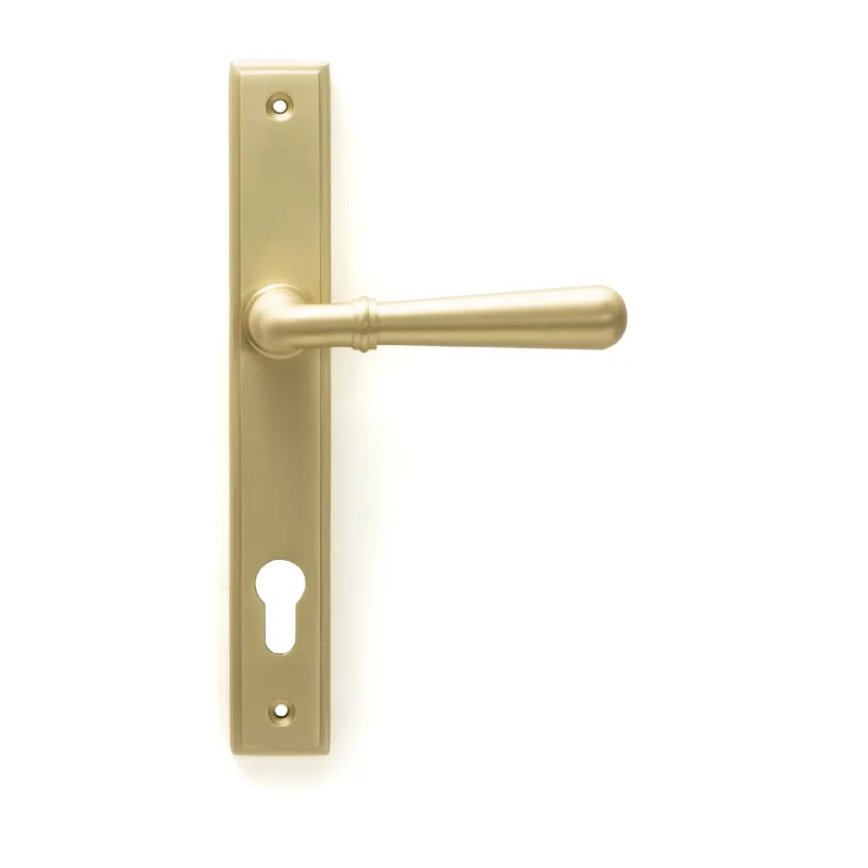 Satin Warm alloy Newbury Slimline Lever Espag. Lock Set | From Anvil