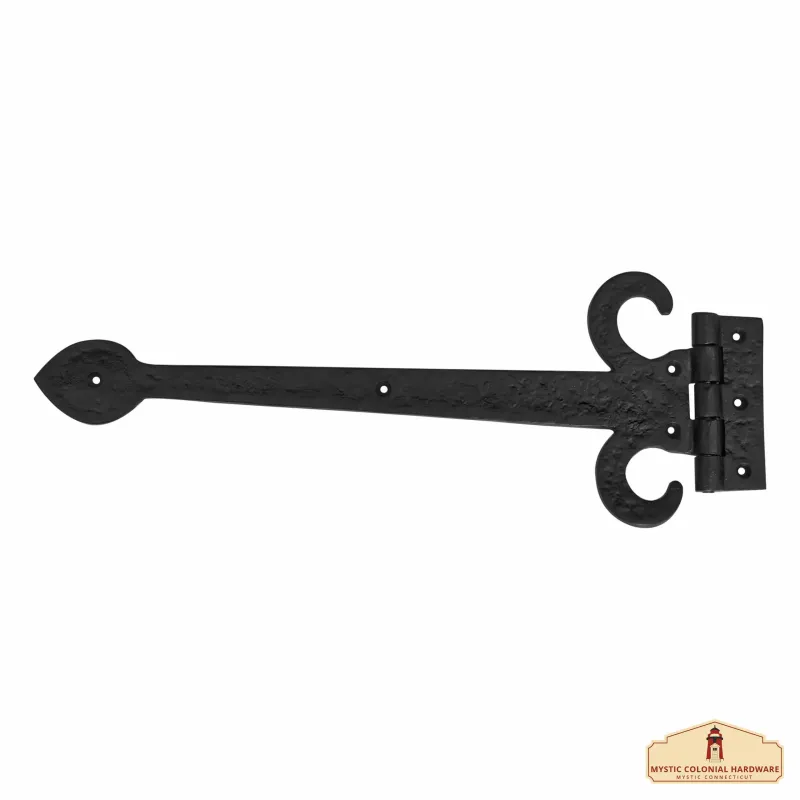 Weighty Duty Strap Hinge Gates and Doors Decorative Large 17" Easy Rekey