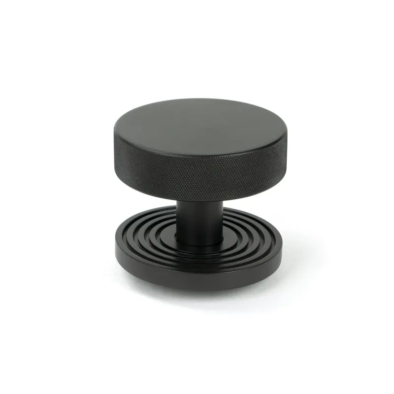 Aged Rustic gold Brompton Centre Door Knob (Beehive) | From Anvil