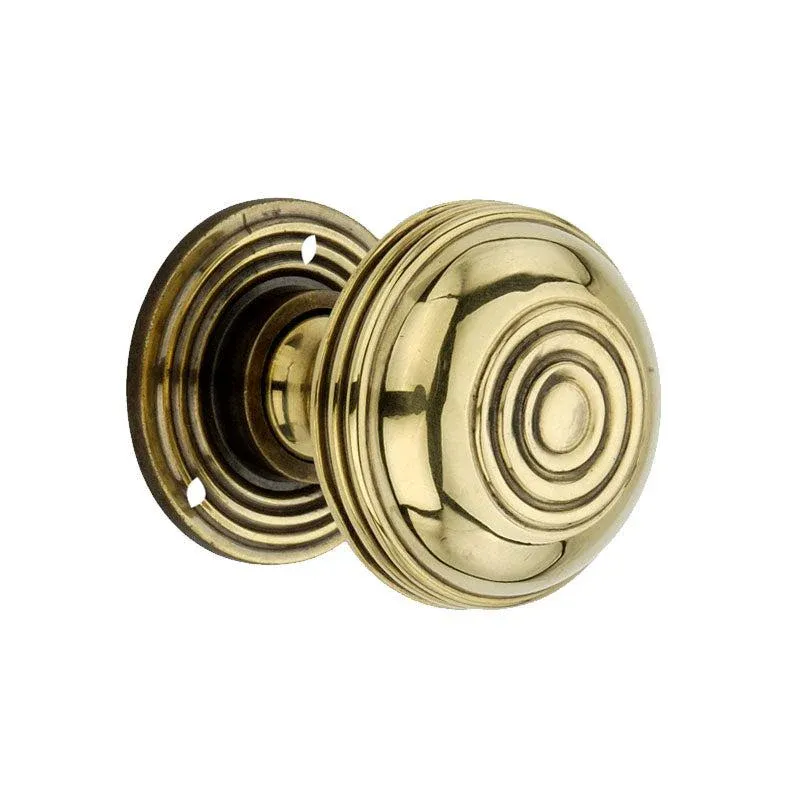 Bloxwich 50mm Rim/Mortice Door Knob Aged Warm alloy