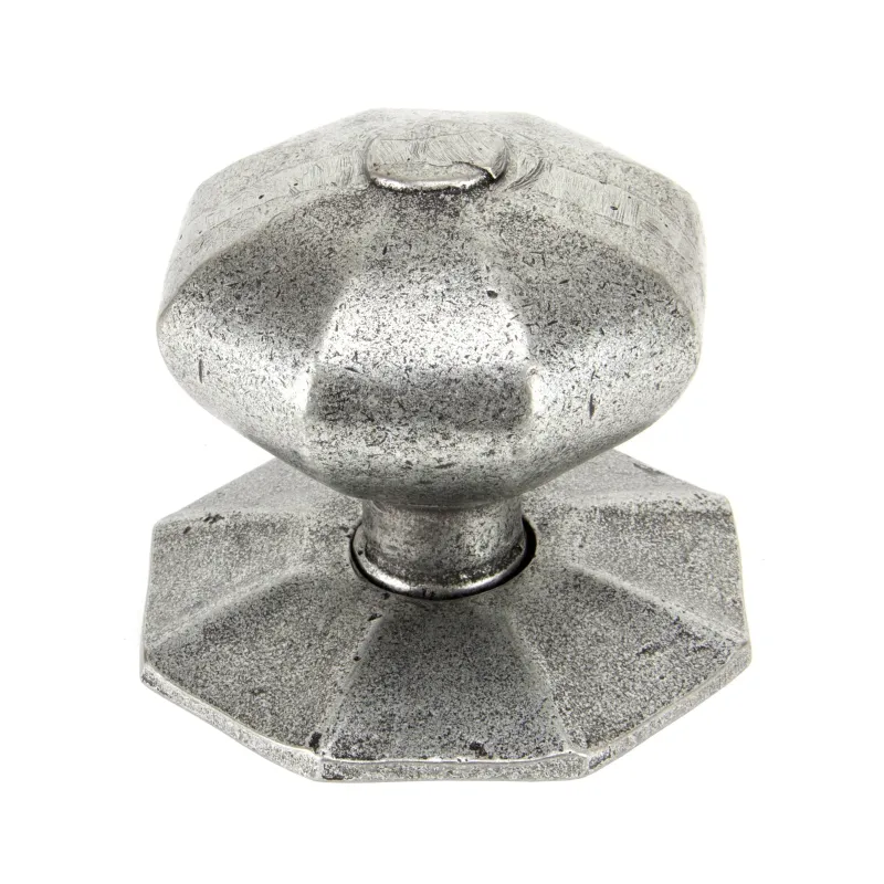 Passage Door Pewter Octagonal Centre Door Knob | From Anvil