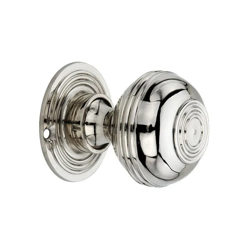 Privacy Lock Bloxwich 50mm Rim/Mortice Door Knob Glossy Nickel