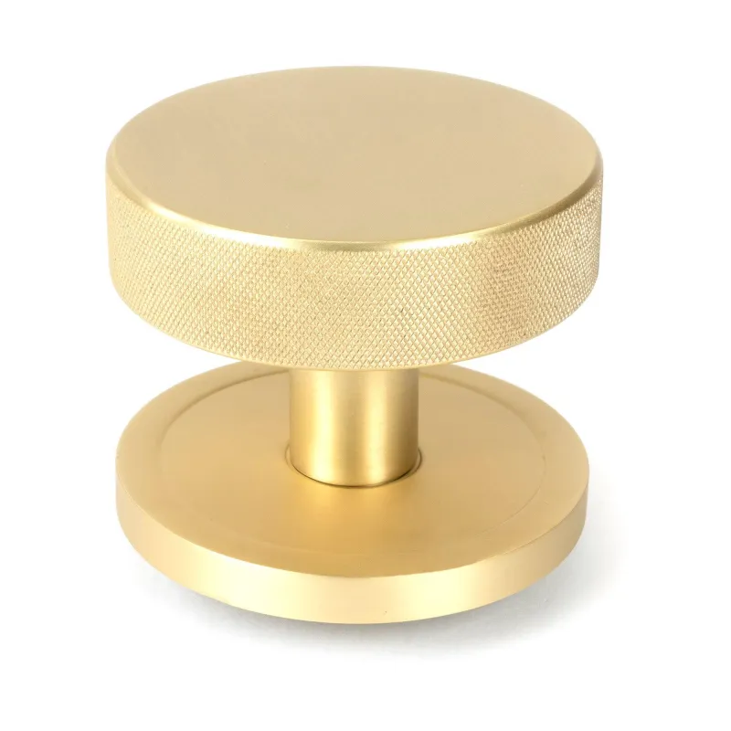 Satin Warm alloy Brompton Centre Door Knob (Plain) | From Anvil