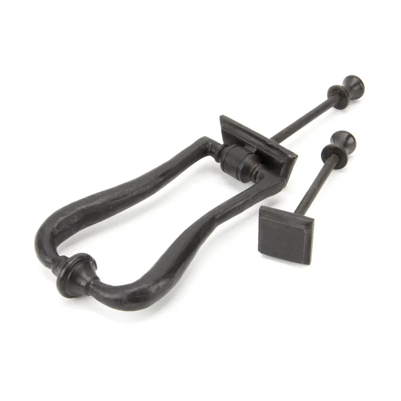 External Beeswax Slimline Art Deco Door Knocker | From Anvil