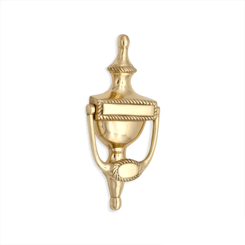 Georgian Door Knocker 150mm Reflective Brass