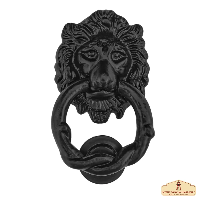 Lion Head Front Door Knocker Artisan Crafted Antique Door Knocker Ring