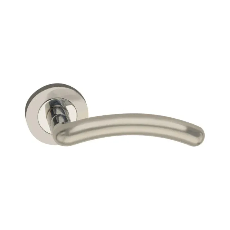 Taurus Lever Door Handle Satin Nickel ANSI Grade 2 Certification
