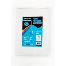 Petersons Praxis Polythene Dust Sheet 12ft x 9ft