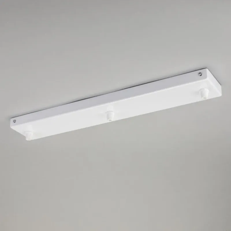 Rectangular 400mm Ceiling Rose 3 Outlet - All Colours