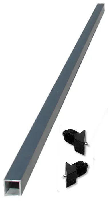 Cable Rail - 42" Aircraft-grade. cable brace undrilled stairs, 2 stair plugs and screws