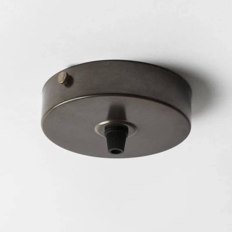 Aged English Brass 100mm Steel Ceiling Rose - All Outlet Options