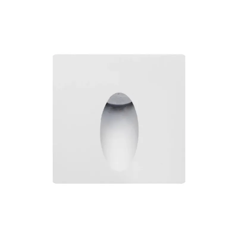 Balizador Quadrado LED Branco Para Escada CCT 3W 300LM 85mm IP65