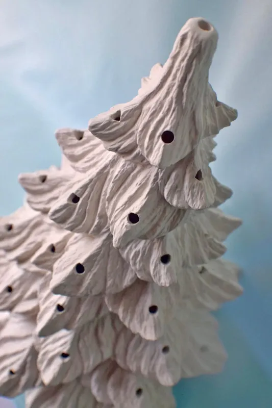 Diy Vintage Style | Stoneware Christmas Tree Light | 19" Energy Star Rated