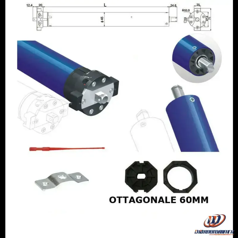 Motore Elettrico Tapparella Tapparelle Da 55kg 20 Nm Motorizzazione Automatica