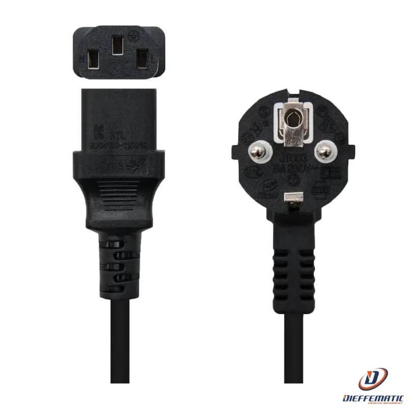 Nacional Ac-Eu-C13 Cavo Di Alimentazione 5 M Energy Monitoring