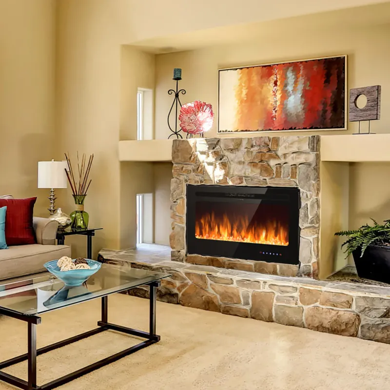 36'' Recessed/Wall-Mounted Electric Fireplace